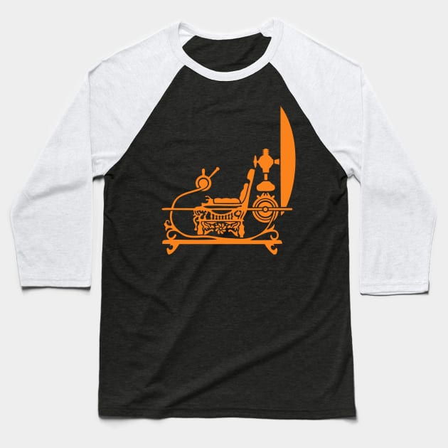 Time machine Baseball T-Shirt by danielasynner